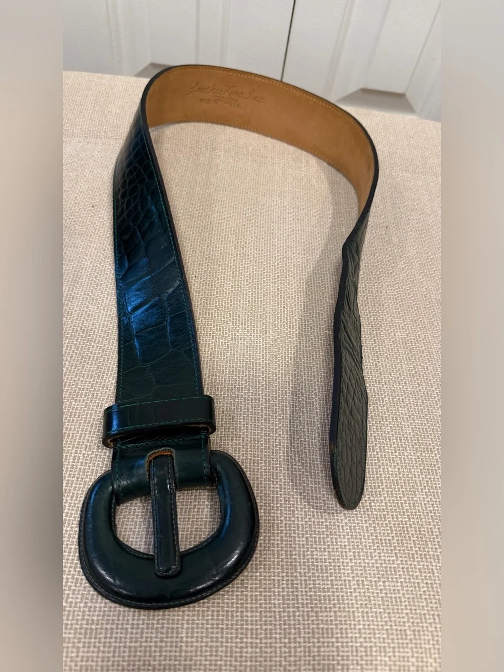 Vintage Another Line Green Belt Made In USA Size S Women’s